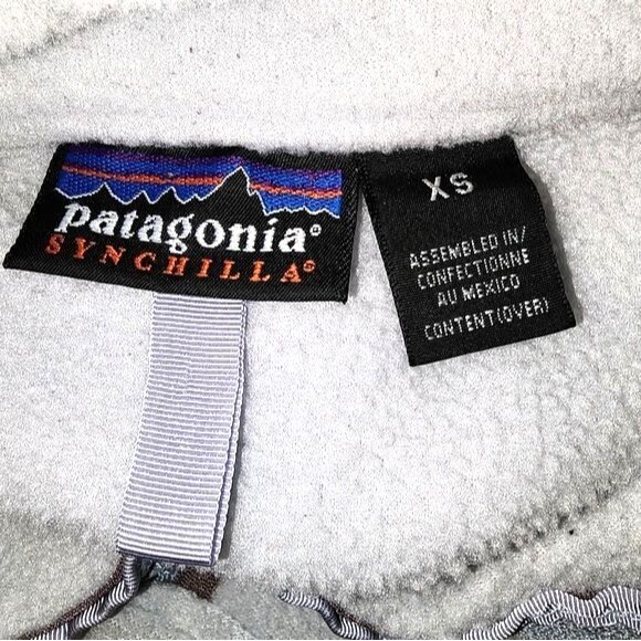 Patagonia Vintage Gray Synchilla Marsupial 1/2 Zip Fleece Pullover Size Medium - Picture 7 of 11